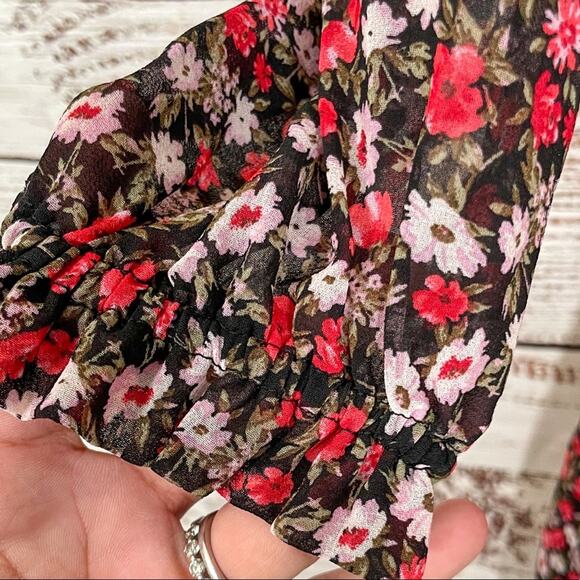 NEW Socialite Smock Waist Floral Mini Dress, NWOT, Size Small - Picture 9 of 14